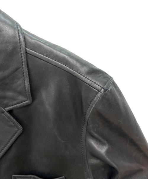 PELLE STUDIO（ペレ スタジオ）PELLE STUDIO (ペレ スタジオ) レザーコート ブラック サイズ:XLの古着・服飾アイテム