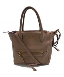 MIU MIU（ミュウミュウ）の古着「マドラス 2wayバッグ」｜ライトピンク