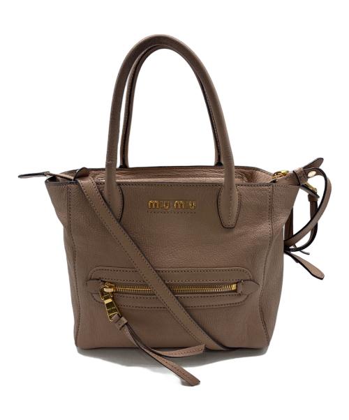 MIU MIU（ミュウミュウ）MIU MIU (ミュウミュウ) マドラス 2wayバッグ ライトピンクの古着・服飾アイテム