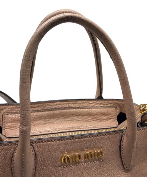 MIU MIU（ミュウミュウ）MIU MIU (ミュウミュウ) マドラス 2wayバッグ ライトピンクの古着・服飾アイテム