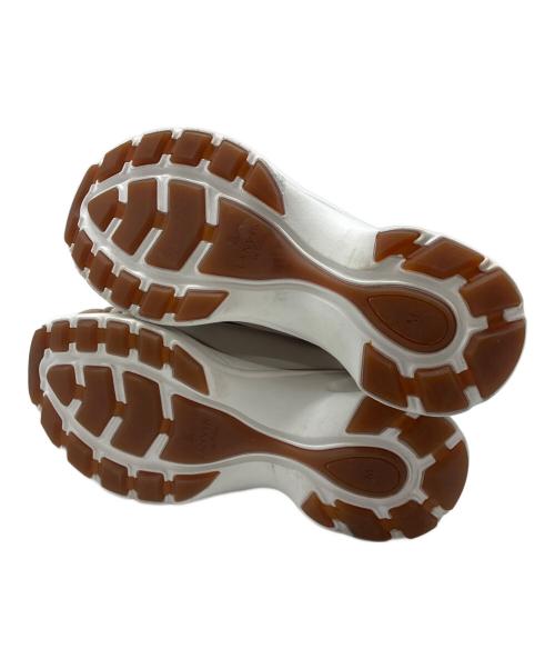 LANVIN en Bleu（ランバンオンブルー）LANVIN en Bleu (ランバンオンブルー) 厚底メッシュサンダル ホワイト×ブラウン サイズ:Mの古着・服飾アイテム