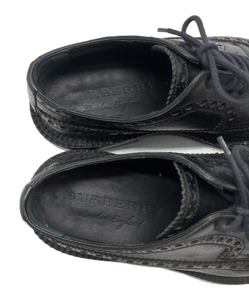 BURBERRY（バーバリー）BURBERRY (バーバリー) ウィングチップシューズ ブラック サイズ:42の古着・服飾アイテム