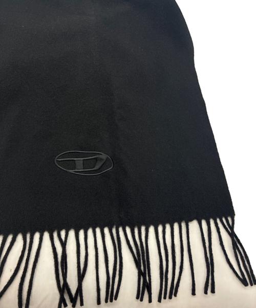 DIESEL（ディーゼル）DIESEL (ディーゼル) s-imon-d-long ストールマフラー ブラックの古着・服飾アイテム