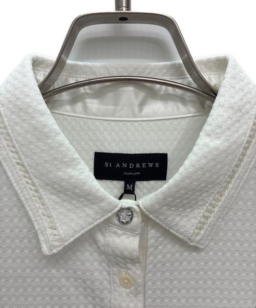 St ANDREWS（セントアンドリュース）St ANDREWS (セントアンドリュース) ポロシャツ ホワイト サイズ:M 未使用品の古着・服飾アイテム