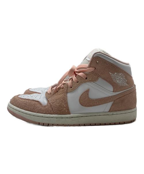 NIKE（ナイキ）NIKE (ナイキ) AIR JORDAN 1 MID SE Pastel Pink ピンク×ホワイト サイズ:US10の古着・服飾アイテム