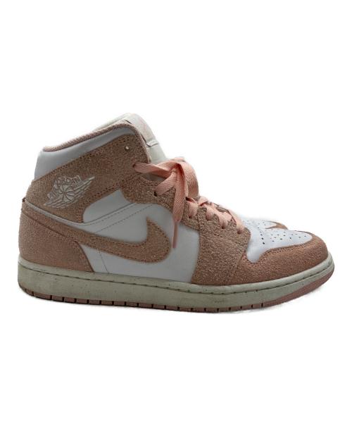 NIKE（ナイキ）NIKE (ナイキ) AIR JORDAN 1 MID SE Pastel Pink ピンク×ホワイト サイズ:US10の古着・服飾アイテム