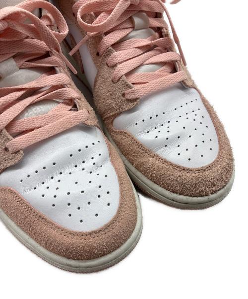 NIKE（ナイキ）NIKE (ナイキ) AIR JORDAN 1 MID SE Pastel Pink ピンク×ホワイト サイズ:US10の古着・服飾アイテム