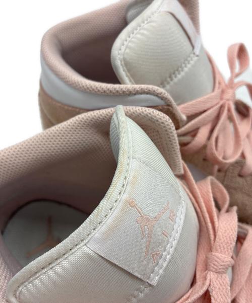 NIKE（ナイキ）NIKE (ナイキ) AIR JORDAN 1 MID SE Pastel Pink ピンク×ホワイト サイズ:US10の古着・服飾アイテム
