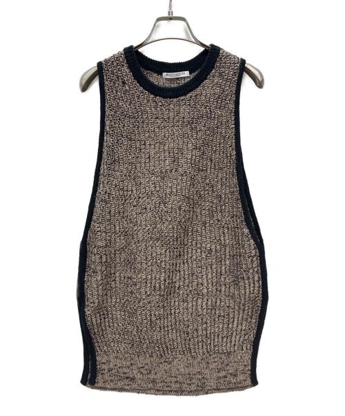 BEAUTY&YOUTH UNITED ARROWS（ビューティーアンドユースユナイテッドアローズ）BEAUTY&YOUTH UNITED ARROWS (ビューティーアンドユースユナイテッドアローズ) テープヤーンニットベスト ブラウン サイズ:FREEの古着・服飾アイテム
