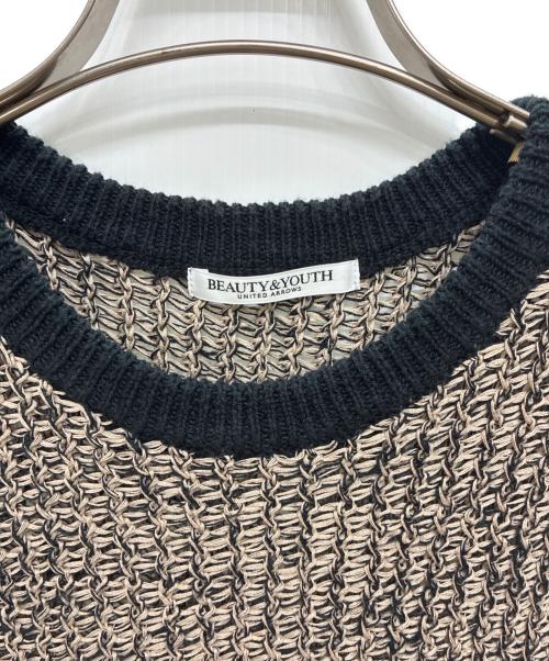 BEAUTY&YOUTH UNITED ARROWS（ビューティーアンドユースユナイテッドアローズ）BEAUTY&YOUTH UNITED ARROWS (ビューティーアンドユースユナイテッドアローズ) テープヤーンニットベスト ブラウン サイズ:FREEの古着・服飾アイテム