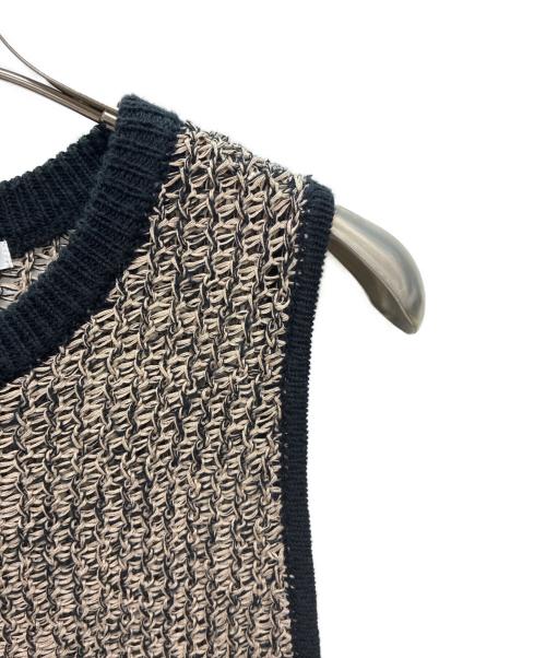 BEAUTY&YOUTH UNITED ARROWS（ビューティーアンドユースユナイテッドアローズ）BEAUTY&YOUTH UNITED ARROWS (ビューティーアンドユースユナイテッドアローズ) テープヤーンニットベスト ブラウン サイズ:FREEの古着・服飾アイテム