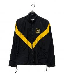 US ARMY（ユーエスアーミー）の古着「APFU ナイロン トレーニングジャケット」｜ブラック×イエロー