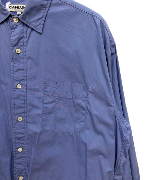 CAHLUMN（カウラム）CAHLUMN (カウラム) 長袖シャツ ブルー サイズ:Lの古着・服飾アイテム