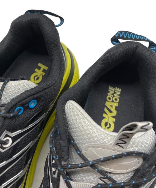HOKAONEONE（ホカオネオネ）HOKAONEONE (ホカオネオネ) HOKA MAFATE THREE2 ブラック×黄緑 サイズ:26cmの古着・服飾アイテム