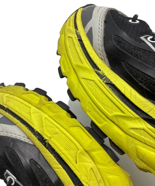 HOKAONEONE（ホカオネオネ）HOKAONEONE (ホカオネオネ) HOKA MAFATE THREE2 ブラック×黄緑 サイズ:26cmの古着・服飾アイテム