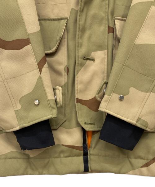 LACOSTE（ラコステ）LACOSTE (ラコステ) デザートカモ ダウンジャケット ベージュ×ブラウン サイズ:Mの古着・服飾アイテム