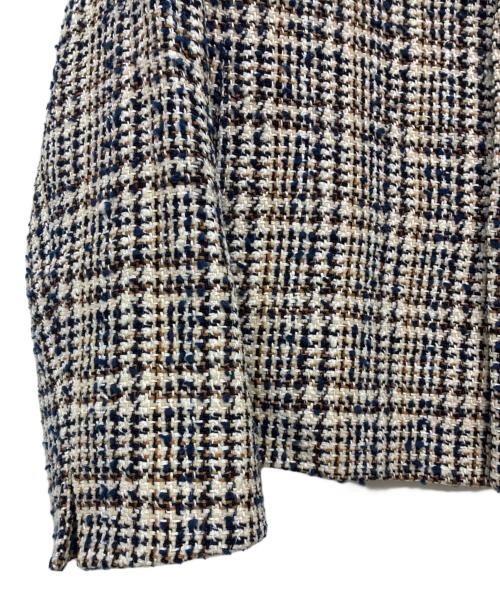 45rpm（45アールピーエム）45rpm (45アールピーエム) キャラメルツイードセットアップ ホワイト×ブルー サイズ:size 3の古着・服飾アイテム