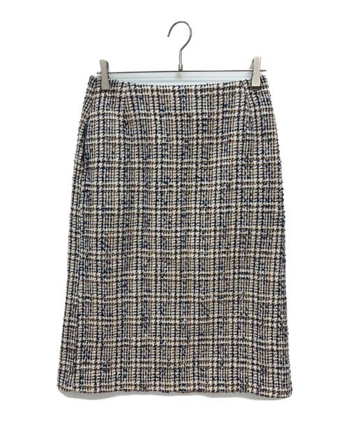 45rpm（45アールピーエム）45rpm (45アールピーエム) キャラメルツイードセットアップ ホワイト×ブルー サイズ:size 3の古着・服飾アイテム