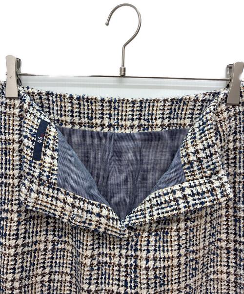 45rpm（45アールピーエム）45rpm (45アールピーエム) キャラメルツイードセットアップ ホワイト×ブルー サイズ:size 3の古着・服飾アイテム