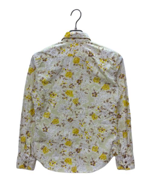 45rpm（45アールピーエム）45rpm (45アールピーエム) フリルシャツ イエロー×ホワイト サイズ:size 3の古着・服飾アイテム