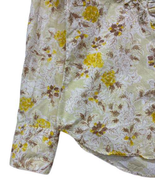 45rpm（45アールピーエム）45rpm (45アールピーエム) フリルシャツ イエロー×ホワイト サイズ:size 3の古着・服飾アイテム