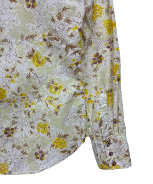 45rpm（45アールピーエム）45rpm (45アールピーエム) フリルシャツ イエロー×ホワイト サイズ:size 3の古着・服飾アイテム