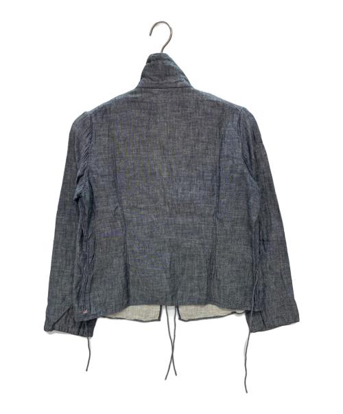 45rpm（45アールピーエム）45rpm (45アールピーエム) フリル カシュクール 長袖シャツ インディゴ サイズ:SIZE 2の古着・服飾アイテム