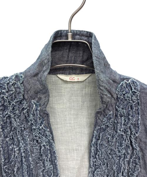 45rpm（45アールピーエム）45rpm (45アールピーエム) フリル カシュクール 長袖シャツ インディゴ サイズ:SIZE 2の古着・服飾アイテム