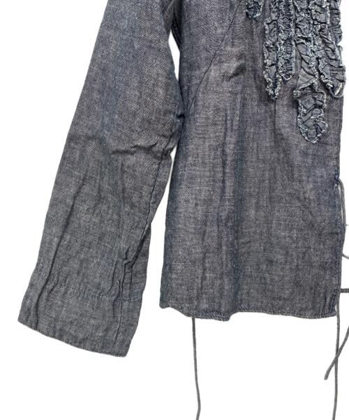 45rpm（45アールピーエム）45rpm (45アールピーエム) フリル カシュクール 長袖シャツ インディゴ サイズ:SIZE 2の古着・服飾アイテム