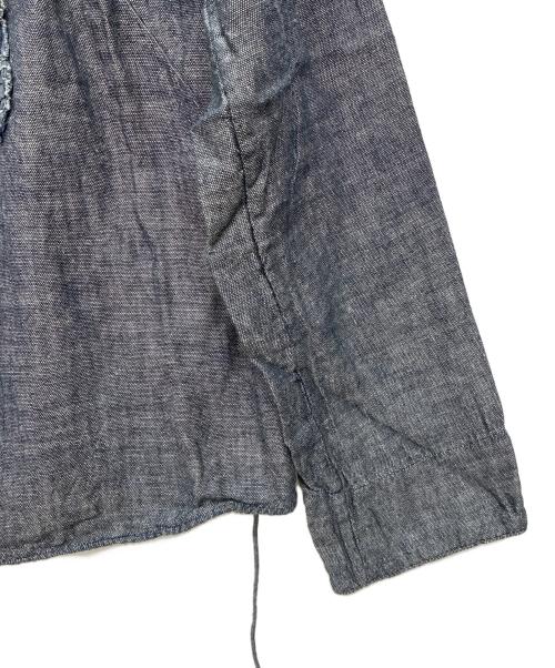 45rpm（45アールピーエム）45rpm (45アールピーエム) フリル カシュクール 長袖シャツ インディゴ サイズ:SIZE 2の古着・服飾アイテム