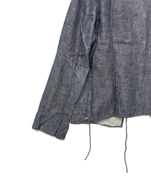 45rpm（45アールピーエム）45rpm (45アールピーエム) フリル カシュクール 長袖シャツ インディゴ サイズ:SIZE 2の古着・服飾アイテム