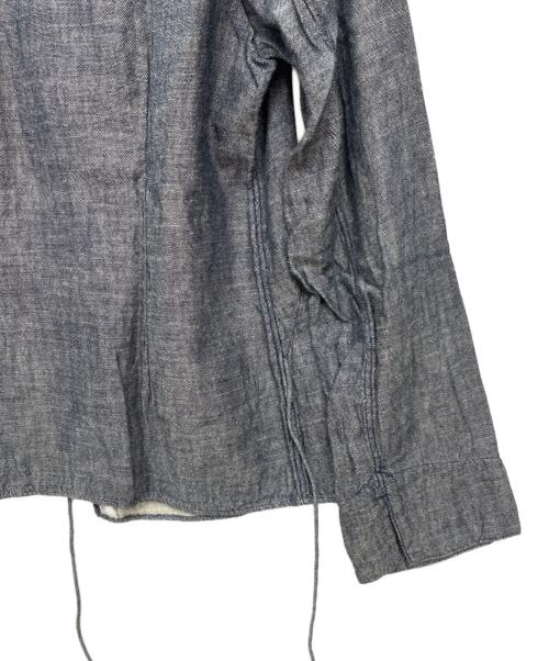 45rpm（45アールピーエム）45rpm (45アールピーエム) フリル カシュクール 長袖シャツ インディゴ サイズ:SIZE 2の古着・服飾アイテム