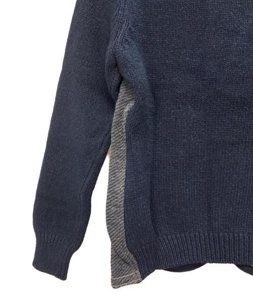 45rpm（45アールピーエム）45rpm (45アールピーエム) コットンデニムドッキングカーディガン インディゴ サイズ:size 3の古着・服飾アイテム