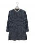 45rpm（45アールピーエム）の古着「インディゴ ドット柄 シャツワンピース」｜インディゴ×ホワイト