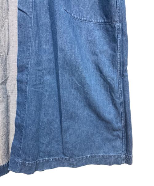 45rpm（45アールピーエム）45rpm (45アールピーエム) コットンリネン ロング丈 デニムコート インディゴ サイズ:SIZE 0の古着・服飾アイテム