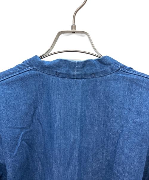 45rpm（45アールピーエム）45rpm (45アールピーエム) コットンリネン ロング丈 デニムコート インディゴ サイズ:SIZE 0の古着・服飾アイテム