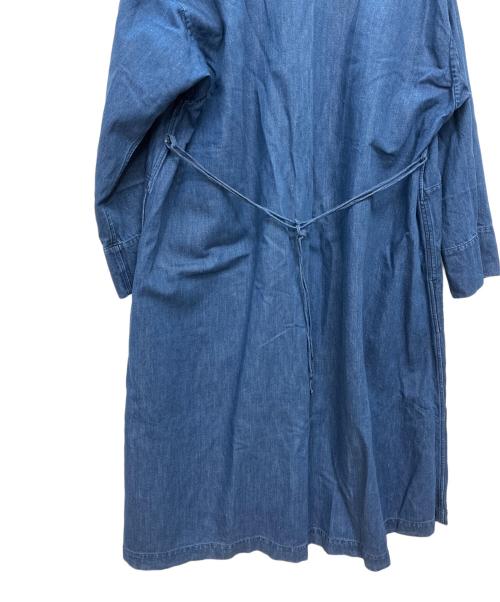 45rpm（45アールピーエム）45rpm (45アールピーエム) コットンリネン ロング丈 デニムコート インディゴ サイズ:SIZE 0の古着・服飾アイテム