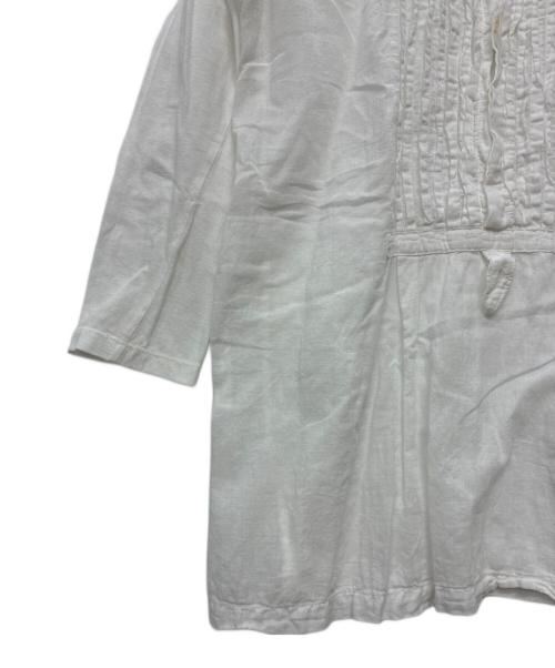 45rpm（45アールピーエム）45rpm (45アールピーエム) ピンタック プルオーバー カットソーブラウス ホワイト サイズ:SIZE 2の古着・服飾アイテム