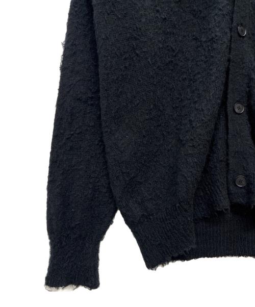 AURALEE（オーラリー）AURALEE (オーラリー) 24AW BRUSHED WOOL CASHMERE SILK KNIT CARDIGAN ブラック サイズ:size 4の古着・服飾アイテム
