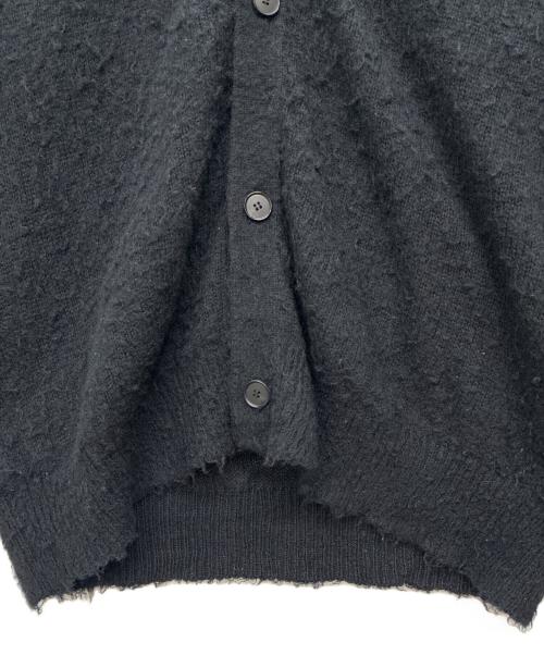 AURALEE（オーラリー）AURALEE (オーラリー) 24AW BRUSHED WOOL CASHMERE SILK KNIT CARDIGAN ブラック サイズ:size 4の古着・服飾アイテム