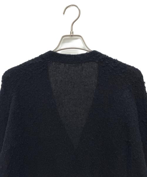 AURALEE（オーラリー）AURALEE (オーラリー) 24AW BRUSHED WOOL CASHMERE SILK KNIT CARDIGAN ブラック サイズ:size 4の古着・服飾アイテム