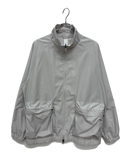 DESCENTE PAUSE（デサントポーズ）DESCENTE PAUSE (デサントポーズ) STAND COLLAR ZIP UP BLOUSON ライトグレー サイズ:Oの古着・服飾アイテム