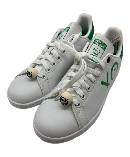 adidas（アディダス）adidas (アディダス) STAN SMITH J ANDRE SARAIVA ホワイト×グリーン サイズ:24.5cmの古着・服飾アイテム