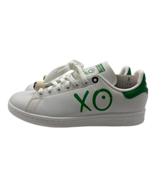 adidas（アディダス）adidas (アディダス) STAN SMITH J ANDRE SARAIVA ホワイト×グリーン サイズ:24.5cmの古着・服飾アイテム