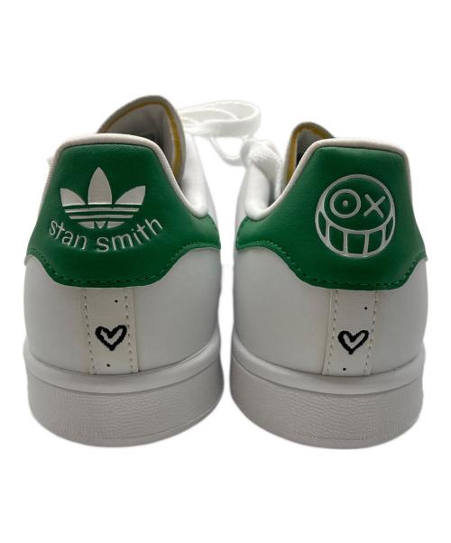 adidas（アディダス）adidas (アディダス) STAN SMITH J ANDRE SARAIVA ホワイト×グリーン サイズ:24.5cmの古着・服飾アイテム