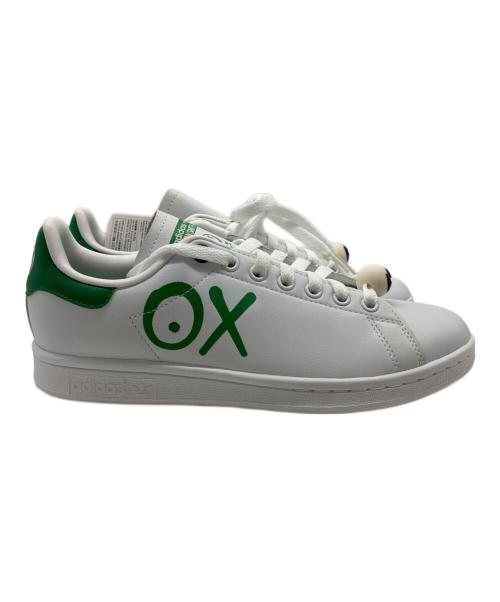 adidas（アディダス）adidas (アディダス) STAN SMITH J ANDRE SARAIVA ホワイト×グリーン サイズ:24.5cmの古着・服飾アイテム