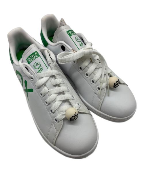 adidas（アディダス）adidas (アディダス) STAN SMITH J ANDRE SARAIVA ホワイト×グリーン サイズ:24.5cmの古着・服飾アイテム