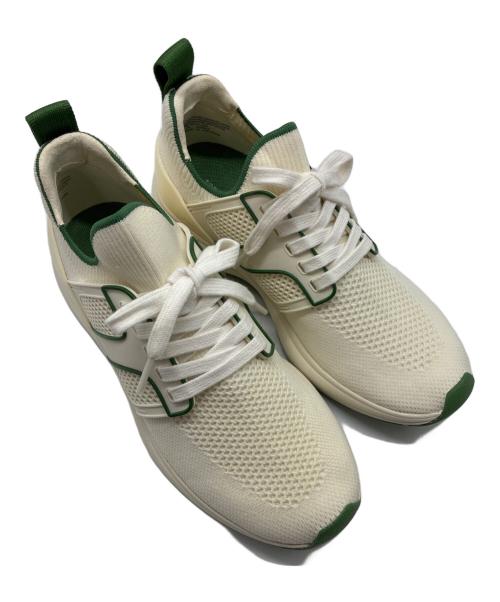 TORY BURCH（トリーバーチ）TORY BURCH (トリーバーチ) T ソック ランナー スニーカー ホワイト×グリーン サイズ:8Mの古着・服飾アイテム