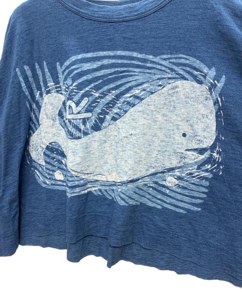 45R（フォーティファイブ・アール）45R (フォーティファイブ・アール) 海ものがたり ビッグTシャツ / 半袖カットソー ブルー サイズ:SIZE 0の古着・服飾アイテム