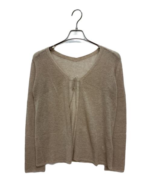 45rpm（45アールピーエム）45rpm (45アールピーエム) Badou-R カシミヤ ニットカットソー ベージュ サイズ:SIZE 2の古着・服飾アイテム